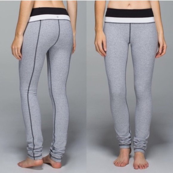lululemon athletica Pants - lululemon skinny grove pant heathered herringbone